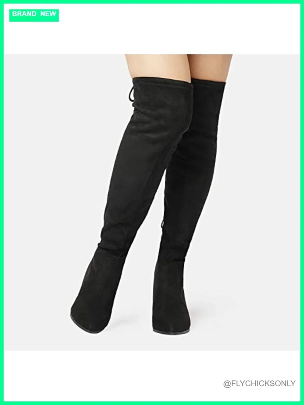 Women's Thigh High Over the Knee Stretch Boots Pointed Toe Block Heel